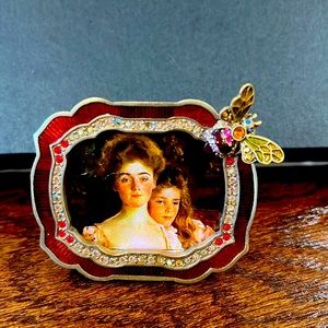 Jay Strongwater Jeweled Picture Frame Bee Rare